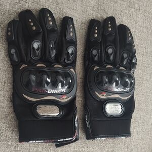 Pro Biker Touch Screen Tactical Black Motorcycle Gloves